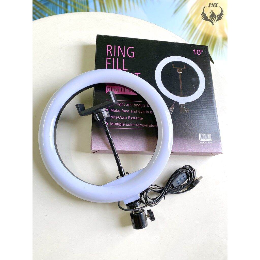 ĐÈN LIVESTREAM 26CM 2 KẸP ĐT CAO 2M1