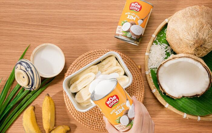 Nước cốt dừa Bến Tre đóng lon 400ml