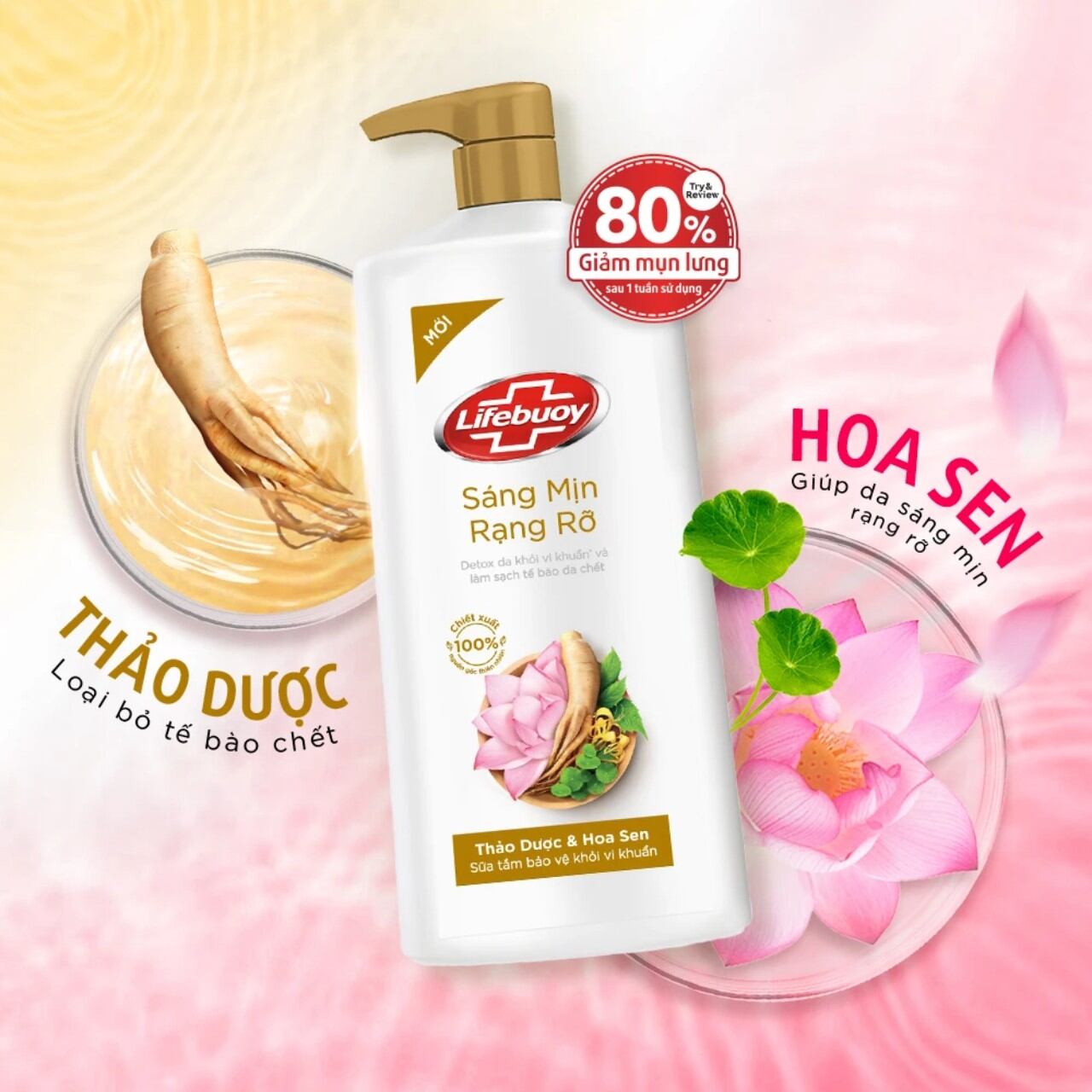 Sữa tắm Lifebuoy Detox  800g