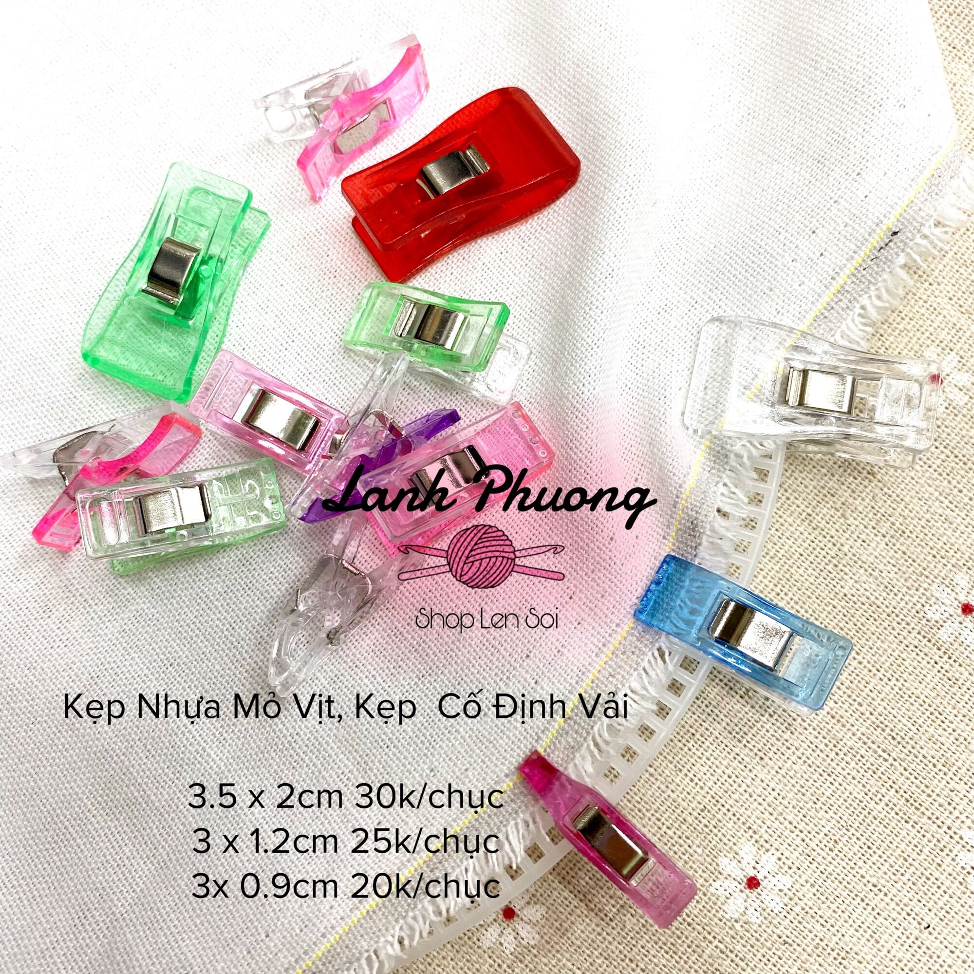 Kẹp nhựa mỏ vịt, kẹp cố định vải