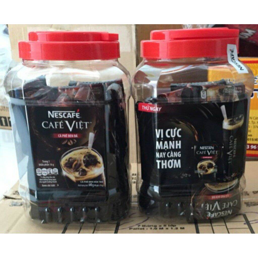 Hộp nhựa 40 gói cafe việt cà phê đen đá