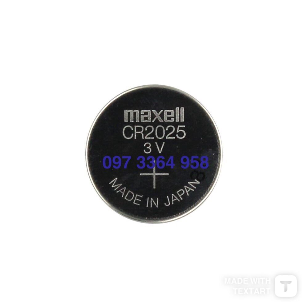 Pin Maxell CR2025 3V Lithium Vỉ 5 Viên