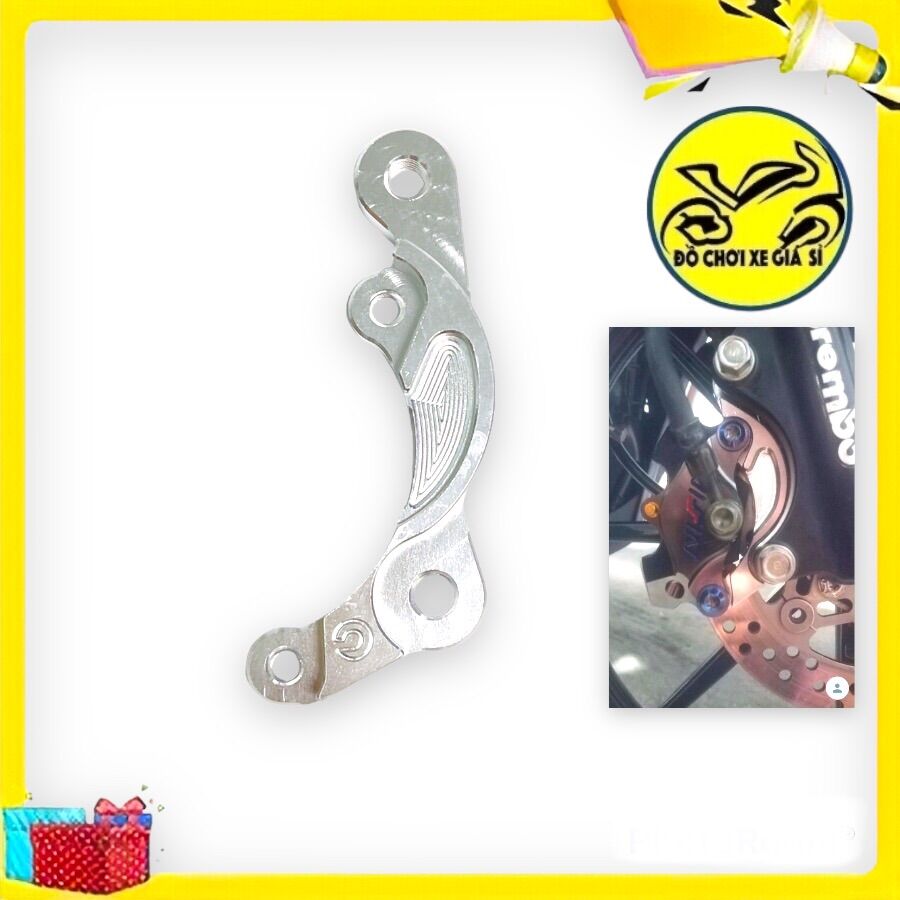 Pát trước Ex 135 đi đĩa zin theo xe xài heo 2 Piston đối xứng Nisin/Adelin/Fando