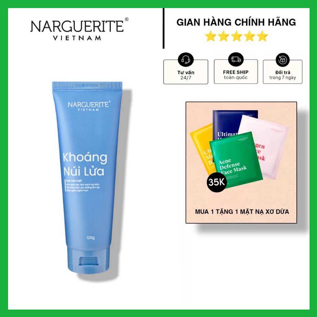 Sữa rửa mặt khoáng núi lửa narguerite