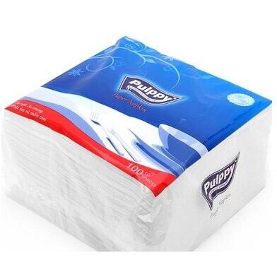 Gói khăn giấy vuông Pulppy khổ lớn 100 tờ khăn giấy vệ sinh khăn ăn, dai