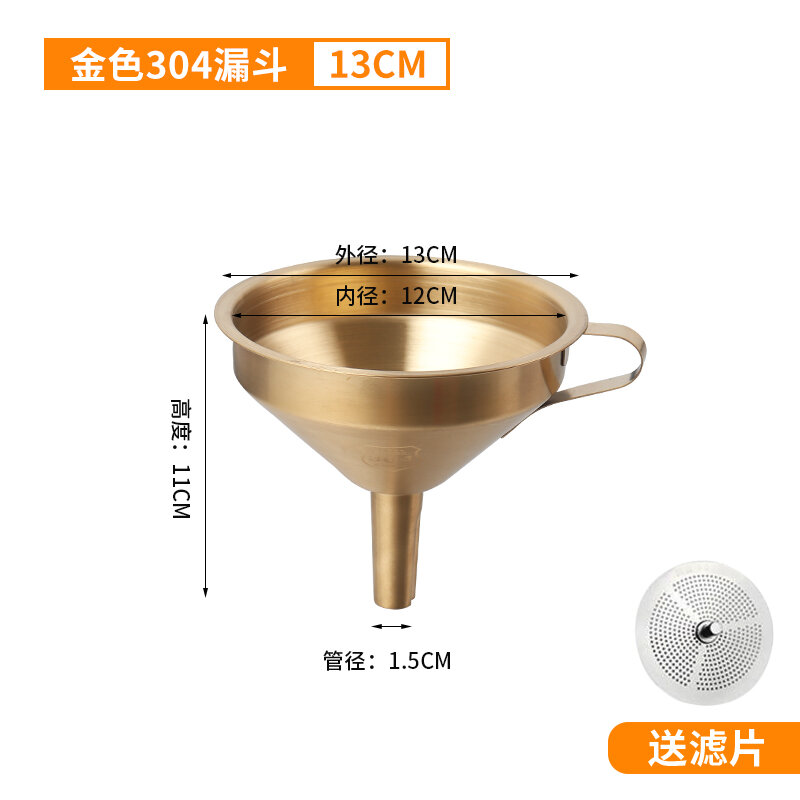 Dụng Cụ Múc Rượu Gia Dụng Múc Rượu Vang Màu Vàng Inox 304 Dụng Cụ Múc Rượu Múc Rượu Cán Dài Múc Dầu Nhà Bếp Cỡ Lớn Nhỏ