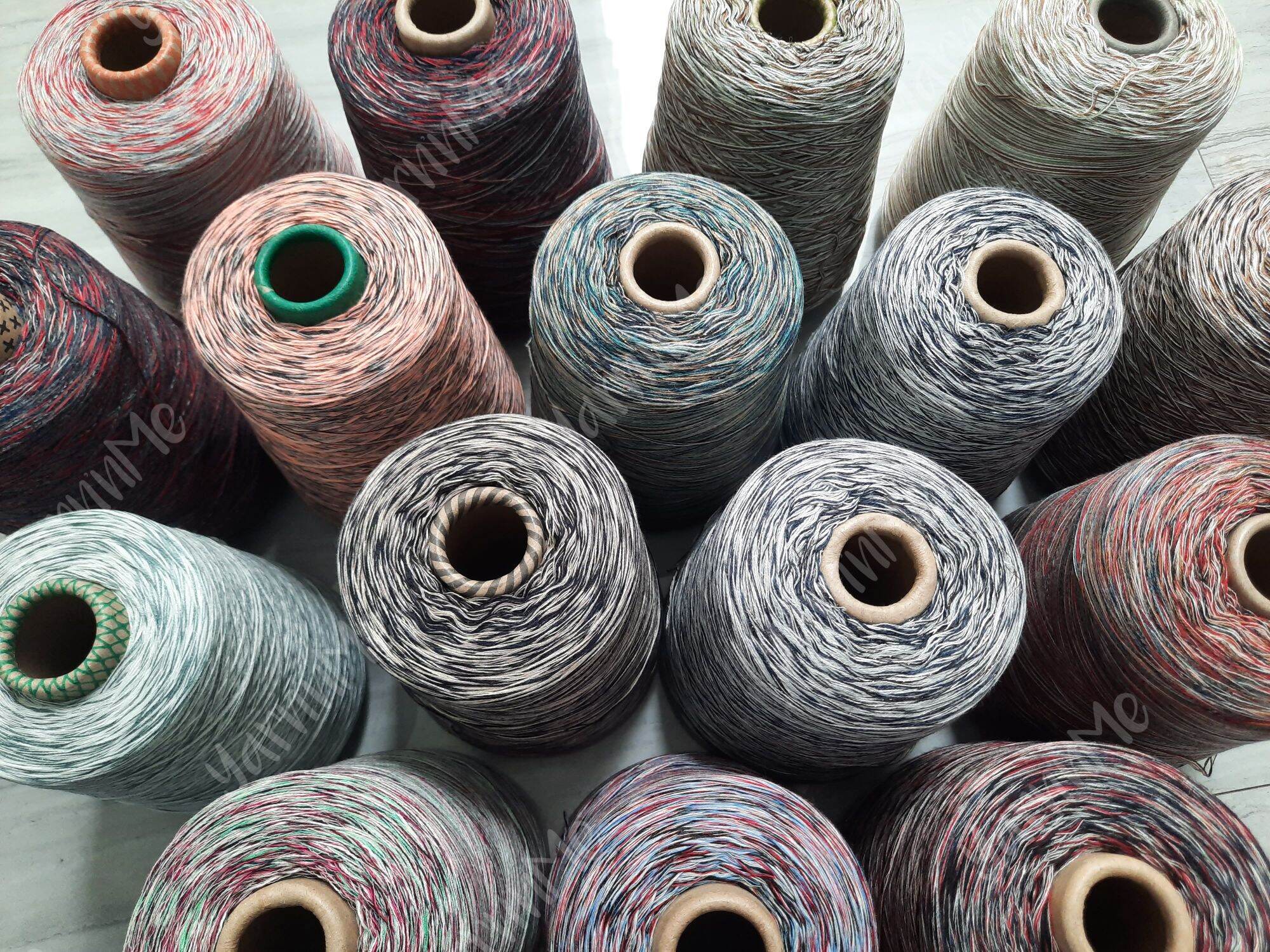 (17-32) Sợi cotton Hàn màu loang, cỡ 0.8mm