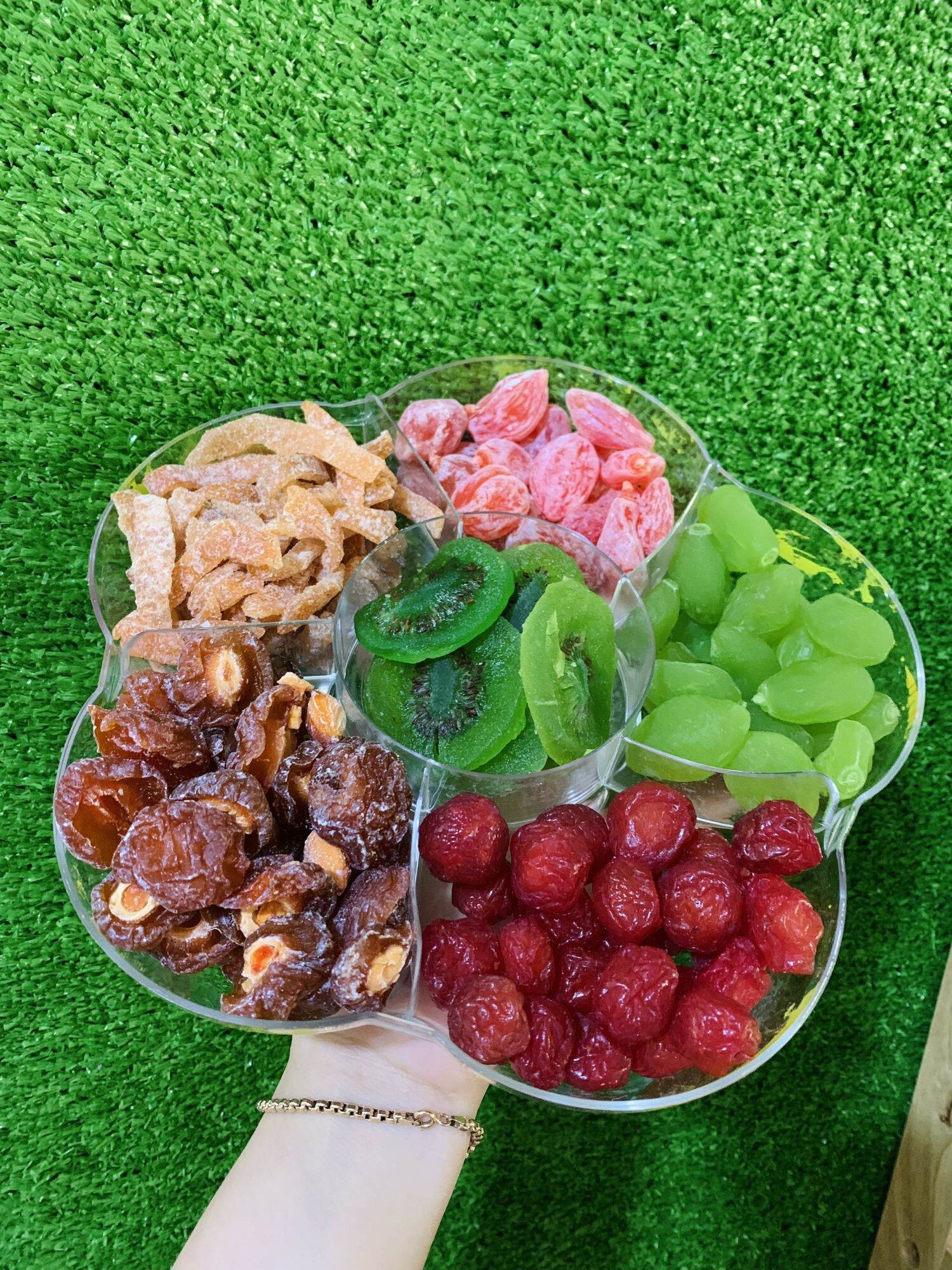 MỨT TẾT KHAY HOA MAI