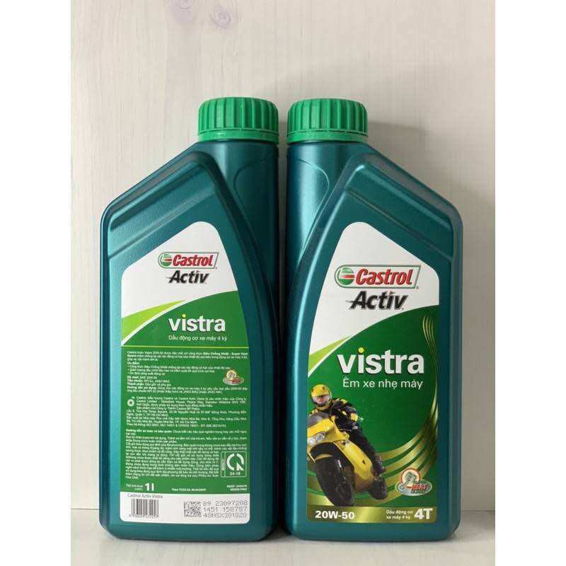 Nhớt Castrol Activ Vistra 4T 20W50 800ml