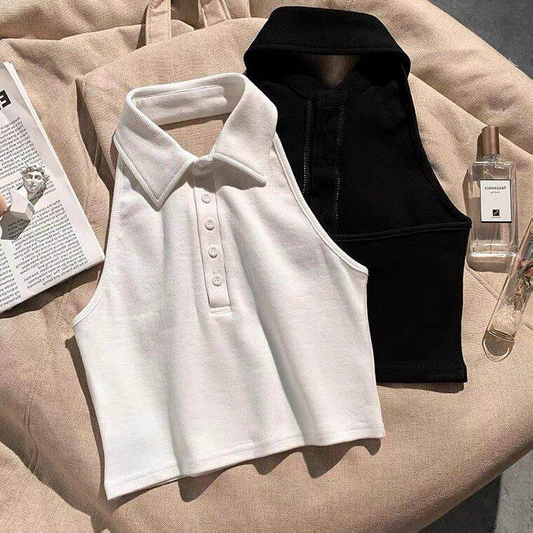 [HCM]ÁO YẾM HỞ LƯNG CỔ TRỤ Croptop
