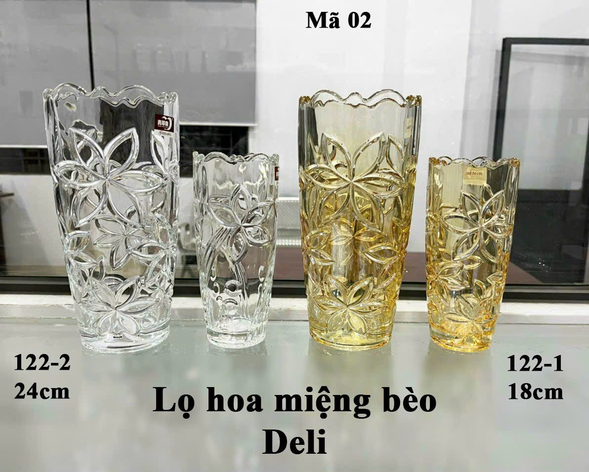 Lọ hoa thủy tinh pha lê cao cấp