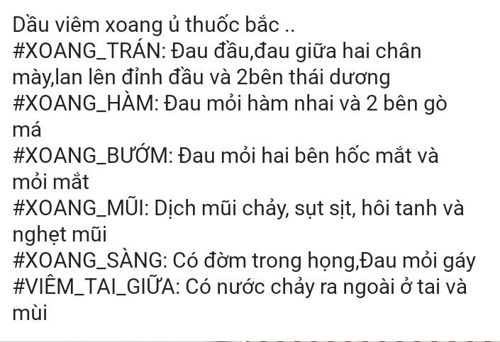 Dầu viêm mũi, nước màu vàng, viêm mũi dị ứng, nghẹt mũi, đau 2 bên cánh mũi