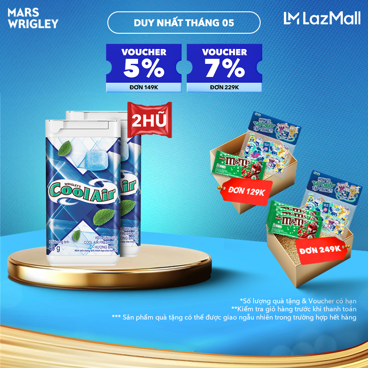Kẹo Sing-Gum Cool Air Fresh Cube - Hương Bạc Hà 40g