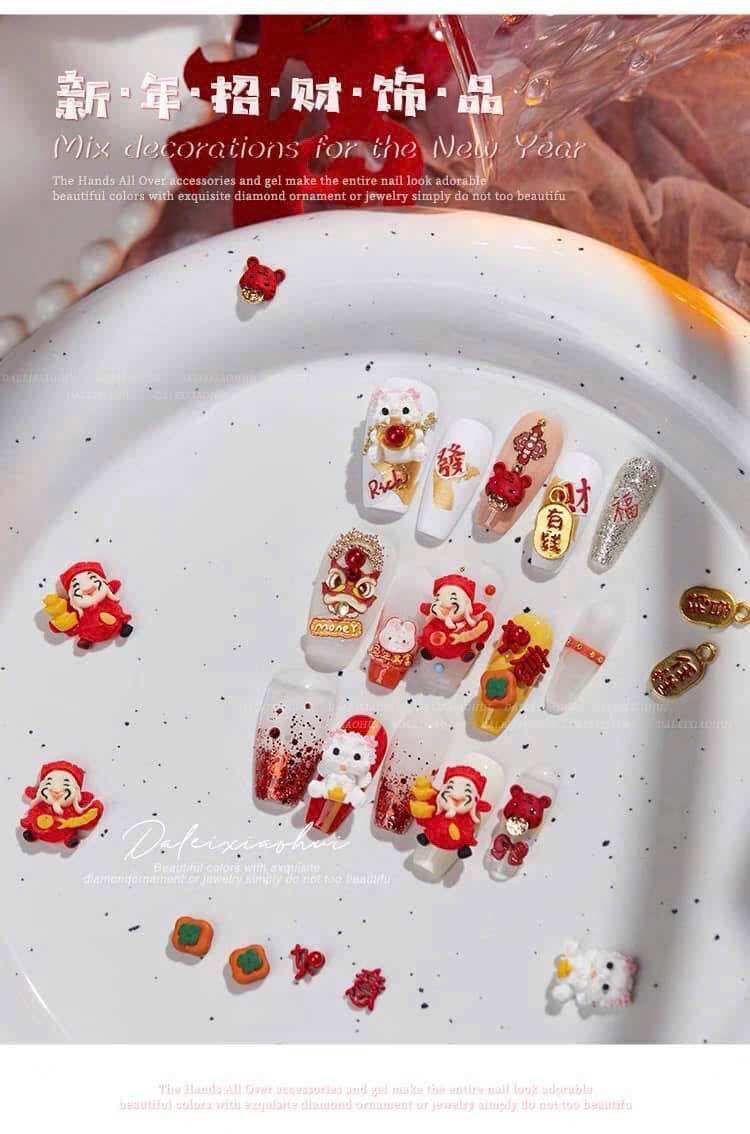 CHARM THẦN TÀI TẾT M204 set 10viên