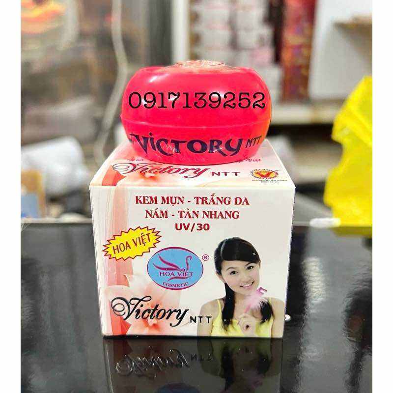 KEM VICTORY MỤN TRẮNG DA NÁM TÀN NHANG KEM HOA VIỆT