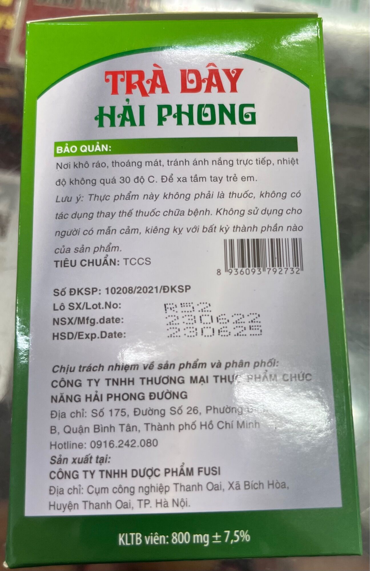 TRÀ DÂY HẢI PHONG - DÙNG CHO NGƯỜI BỊ DẠ DÀY HP