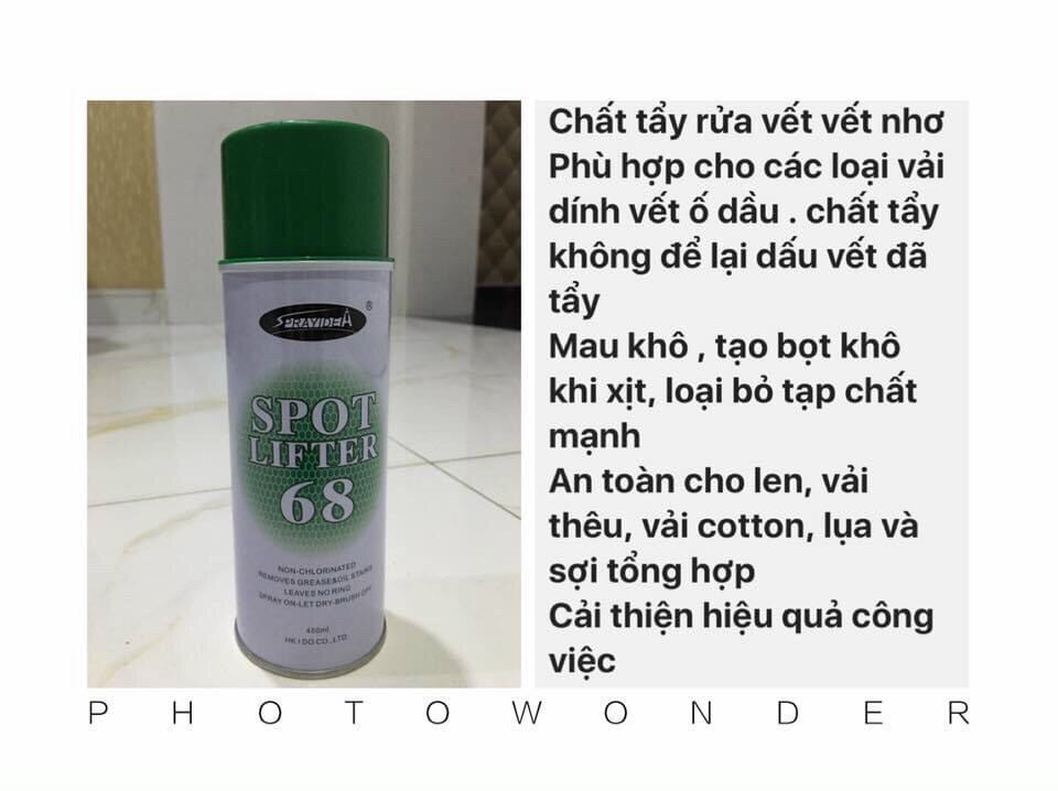 Chai xịt tẩy vết bẩn dầu máy may