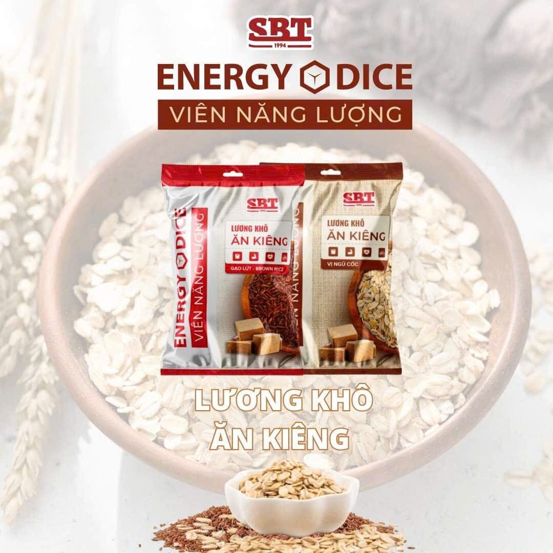 Combo 2 gói Lương khô Mini Ăn kiêng SBT - Gạo Lứt, & Yến Mạch (475gr/gói x 2)