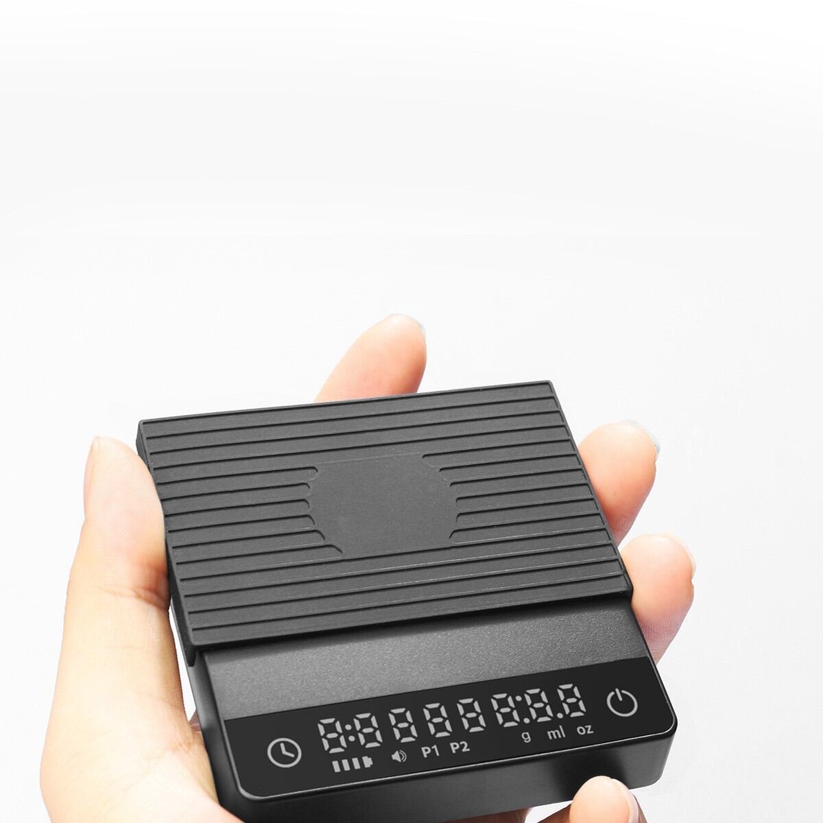 Smart Home Coffee Scale 2kg/0.1g High Precision Electronic Gram Scale Touch Screen Weight Measuremen