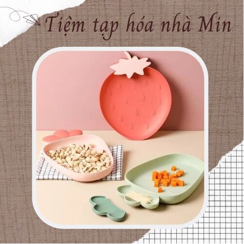 Đĩa đựng hoa quả, đĩa ăn dặm bằng nhựa cute, nhiều màu sắc và hình dạng