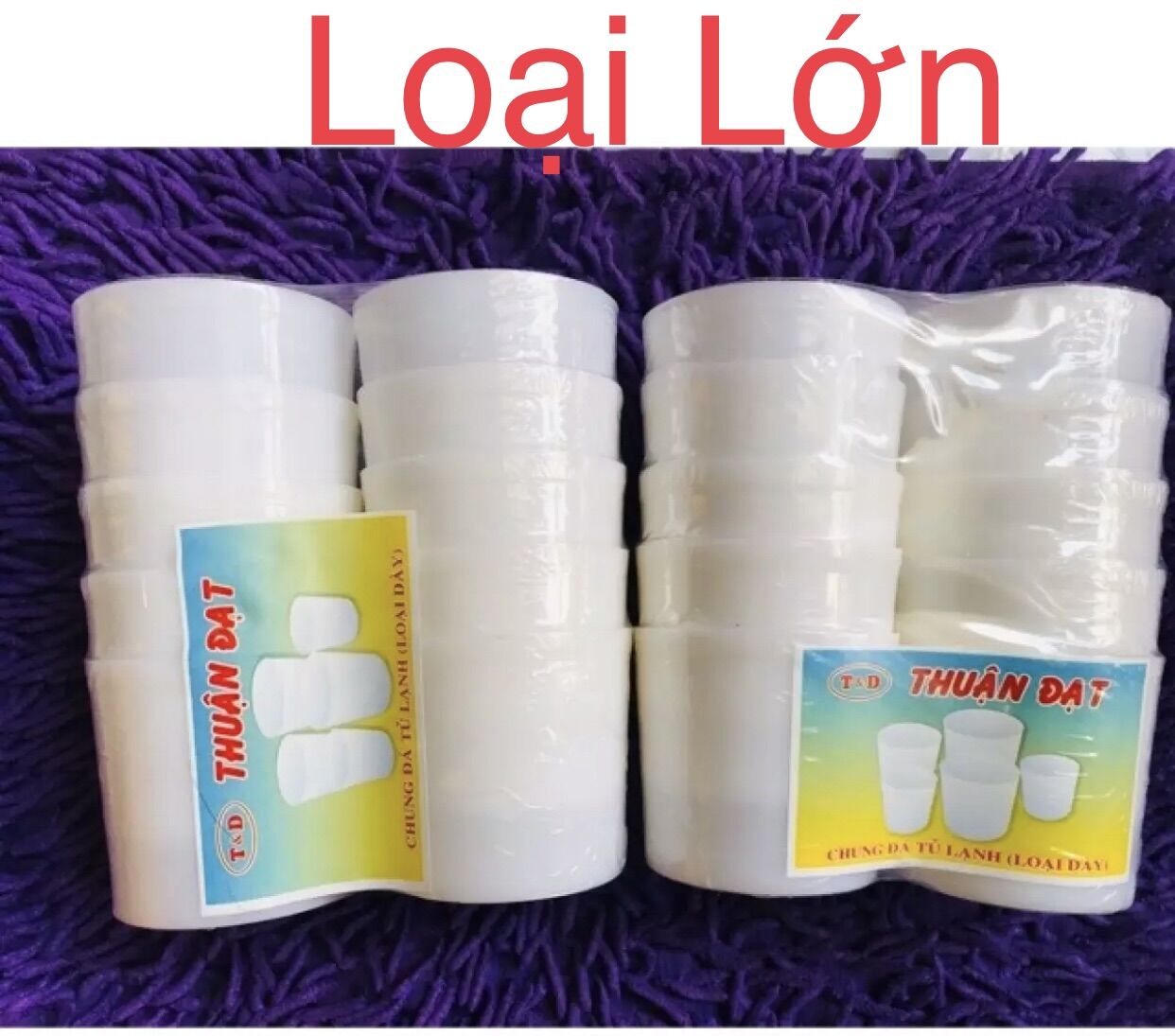 🧊 Set 10 Chung (Ly) Làm Đá Tử Lạnh ( Có 3 Cở, hình thật)