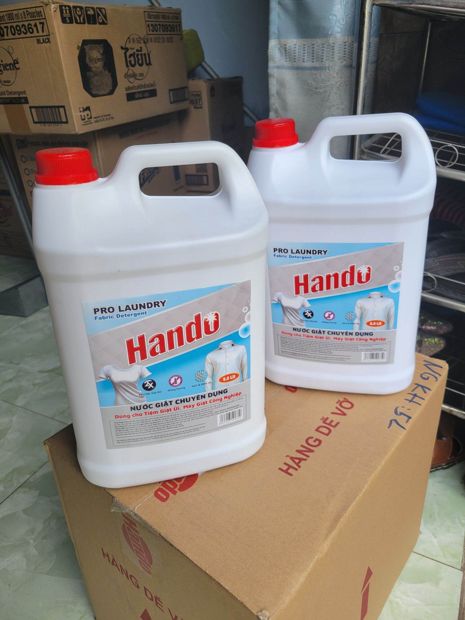 Combo 2 can nước giặt 5L không mùi Hando