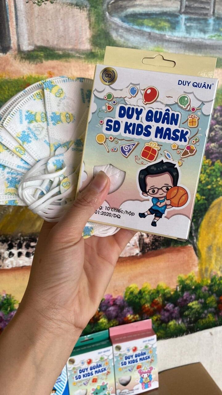 Khẩu trang 5D kid mask cho bé hộp 10 chiếc