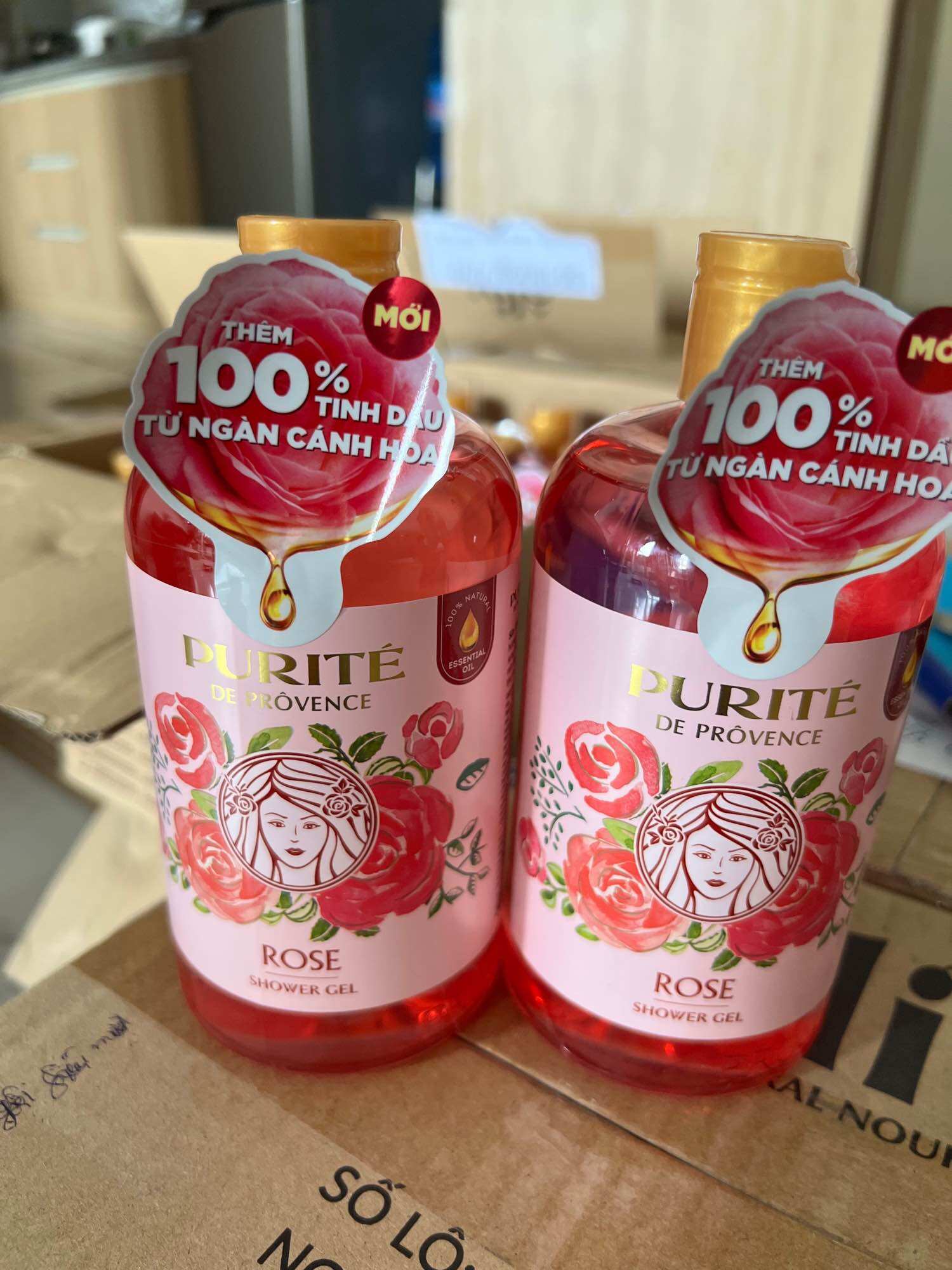 Sữa tắm Purite hoa hồng 500ml