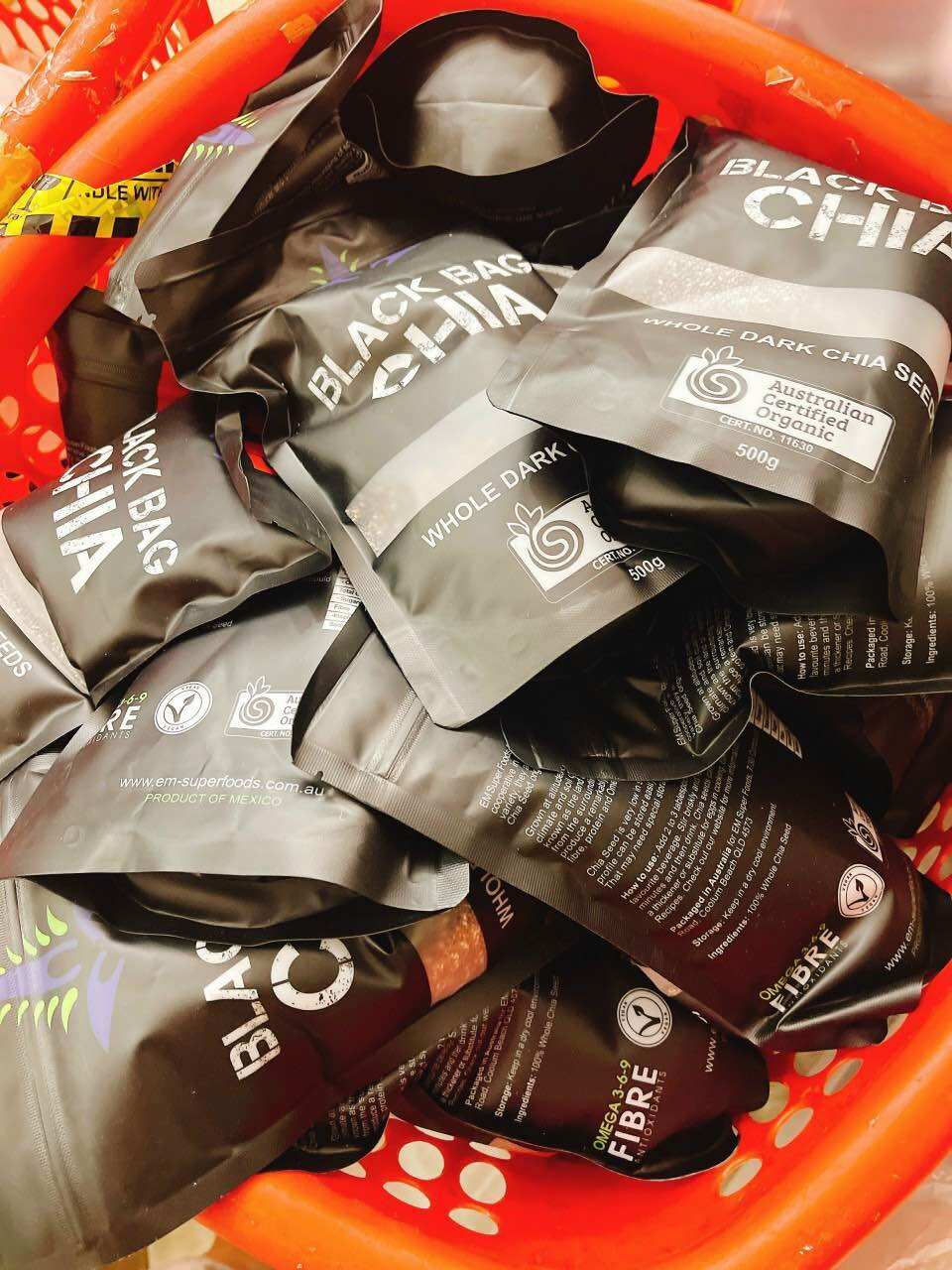 Hạt Chia Đen Hàng Nhập Túi 500g