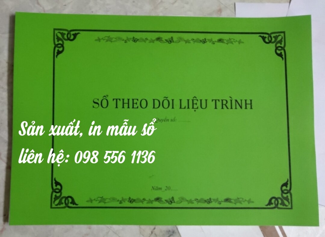 Sổ theo dõi liệu trình Spa quyển A4 in 1 mặt