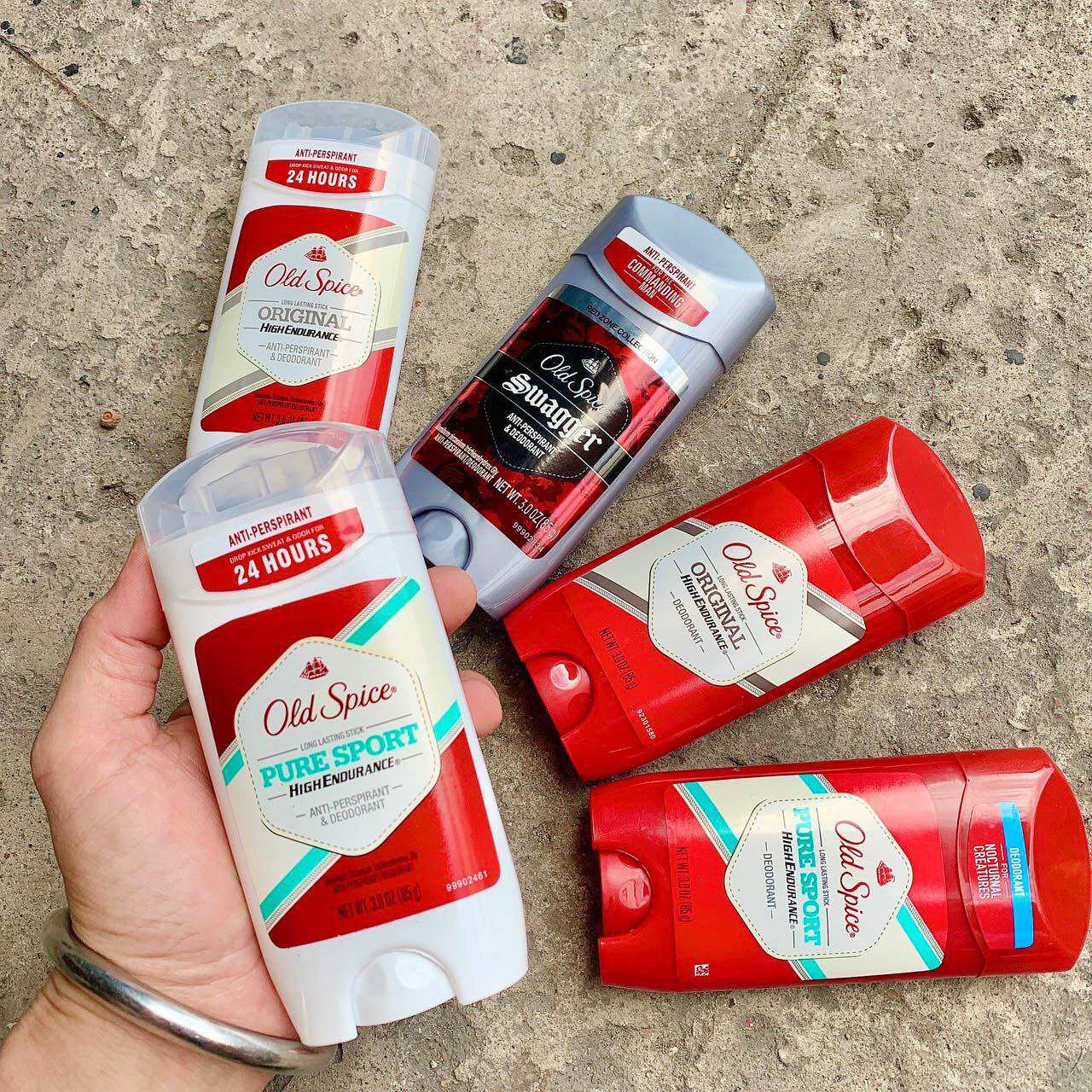 [HCM][USA] Lăn sáp khử mùi Old Spice Pure Sport 85g Đỏ Trắng Xám (chat chọn mẫu) - Mỹ