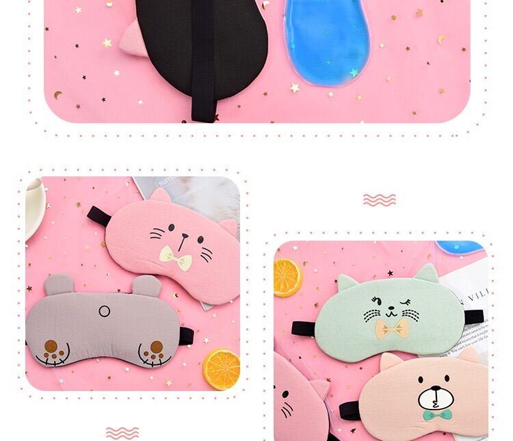 🌸BỊT MẶT NGỦ TAI MÈO CÓ GEL DỄ THƯƠNG🌸