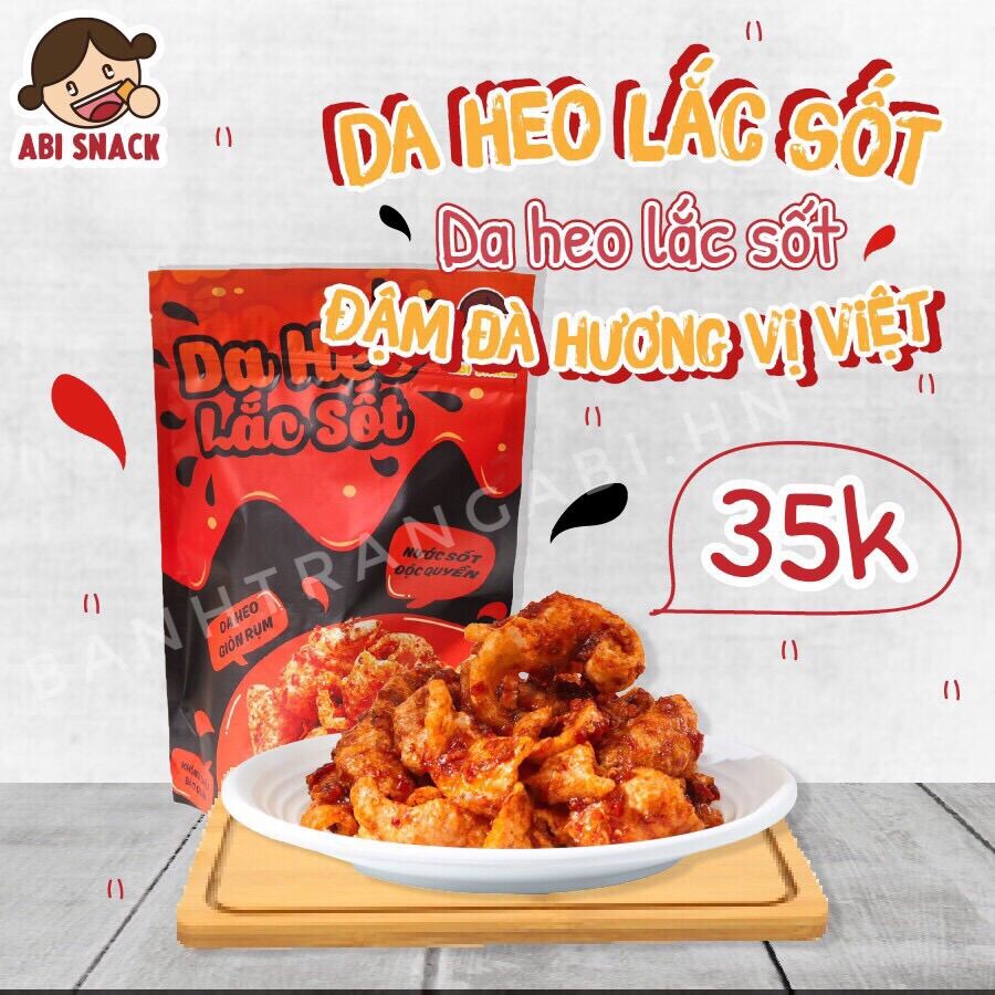 Da heo lắc sốt abi - abi snack - giá gốc