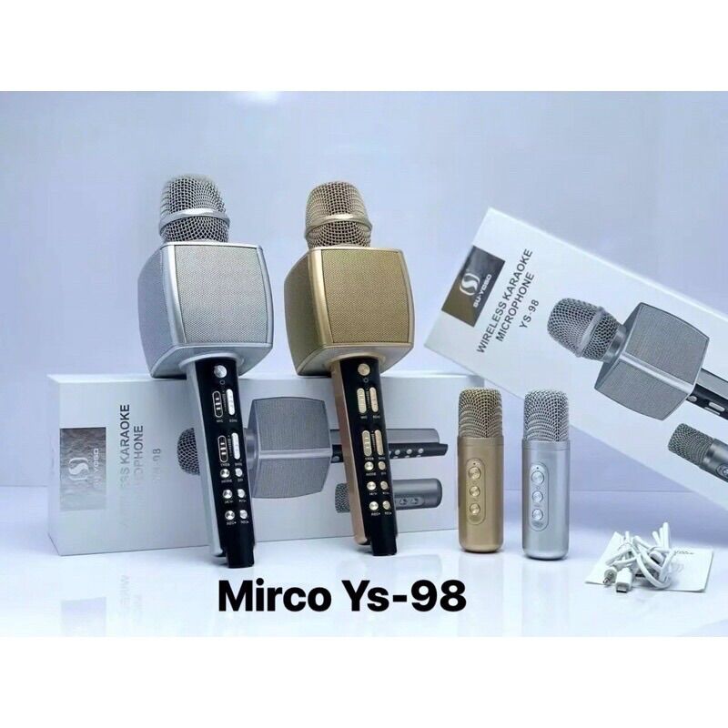 Micro hát karaoke song ca kèm loa Ys-98