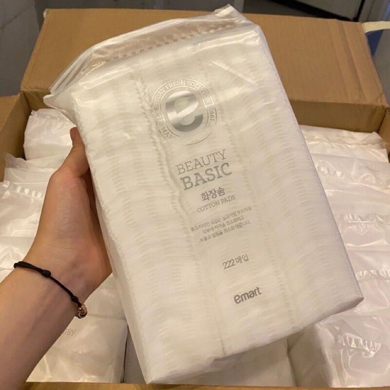 Bông Tẩy Trang 222 Miếng EMART No Brand Beuty Basic