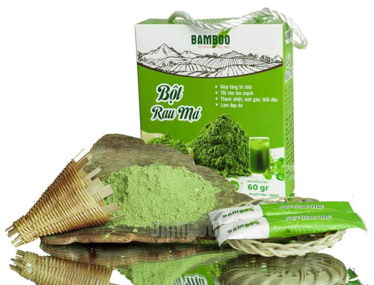 bột rau má bamboo nguyên chất nguyên liệu sạch không hoài chất.nuoi trồng hữu cơ mua sỉ inox Zalo  hàng công ty free ship đơn hàng từ 150k