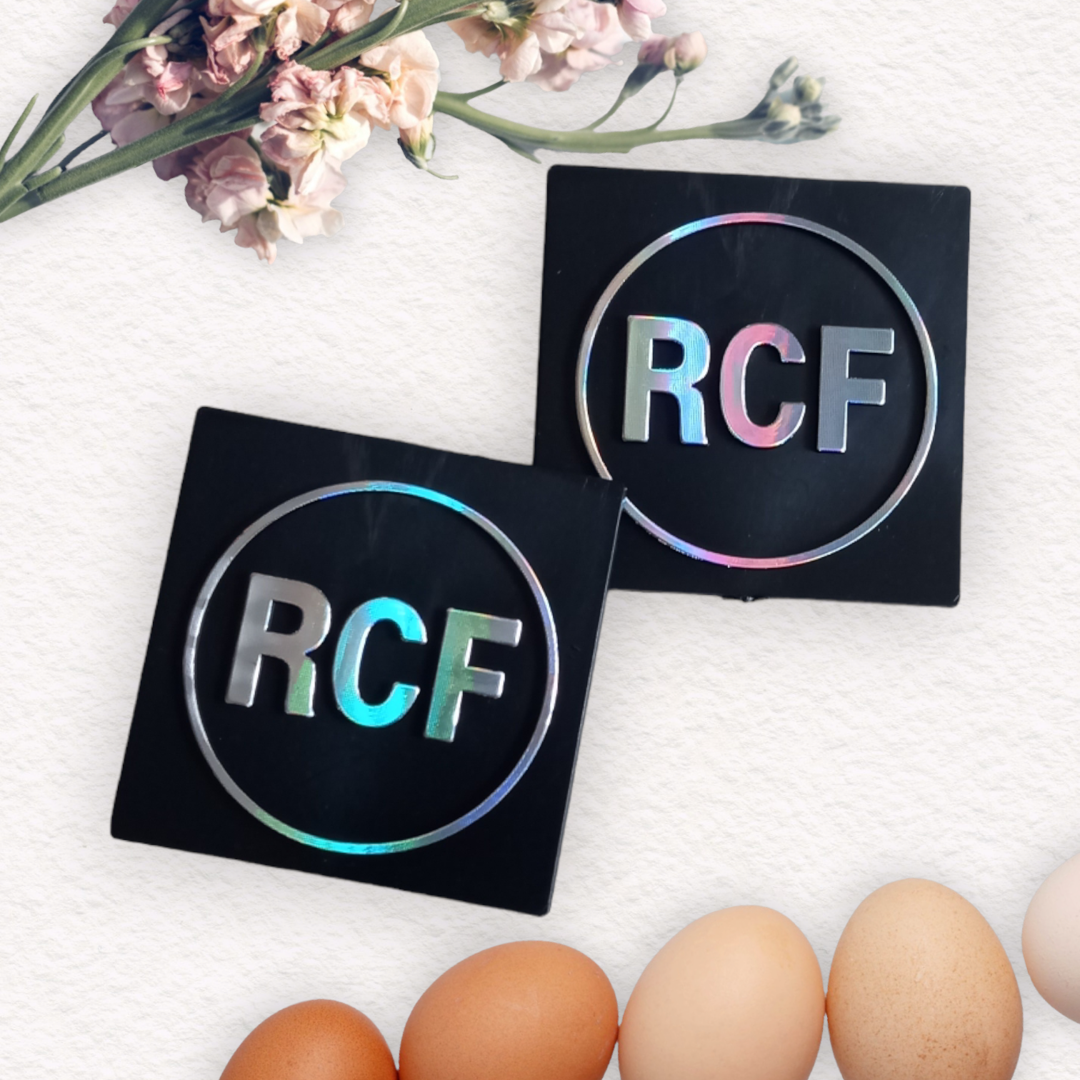 Tem Dán Thùng Loa RCF ( Trắng 1 bộ 23k)