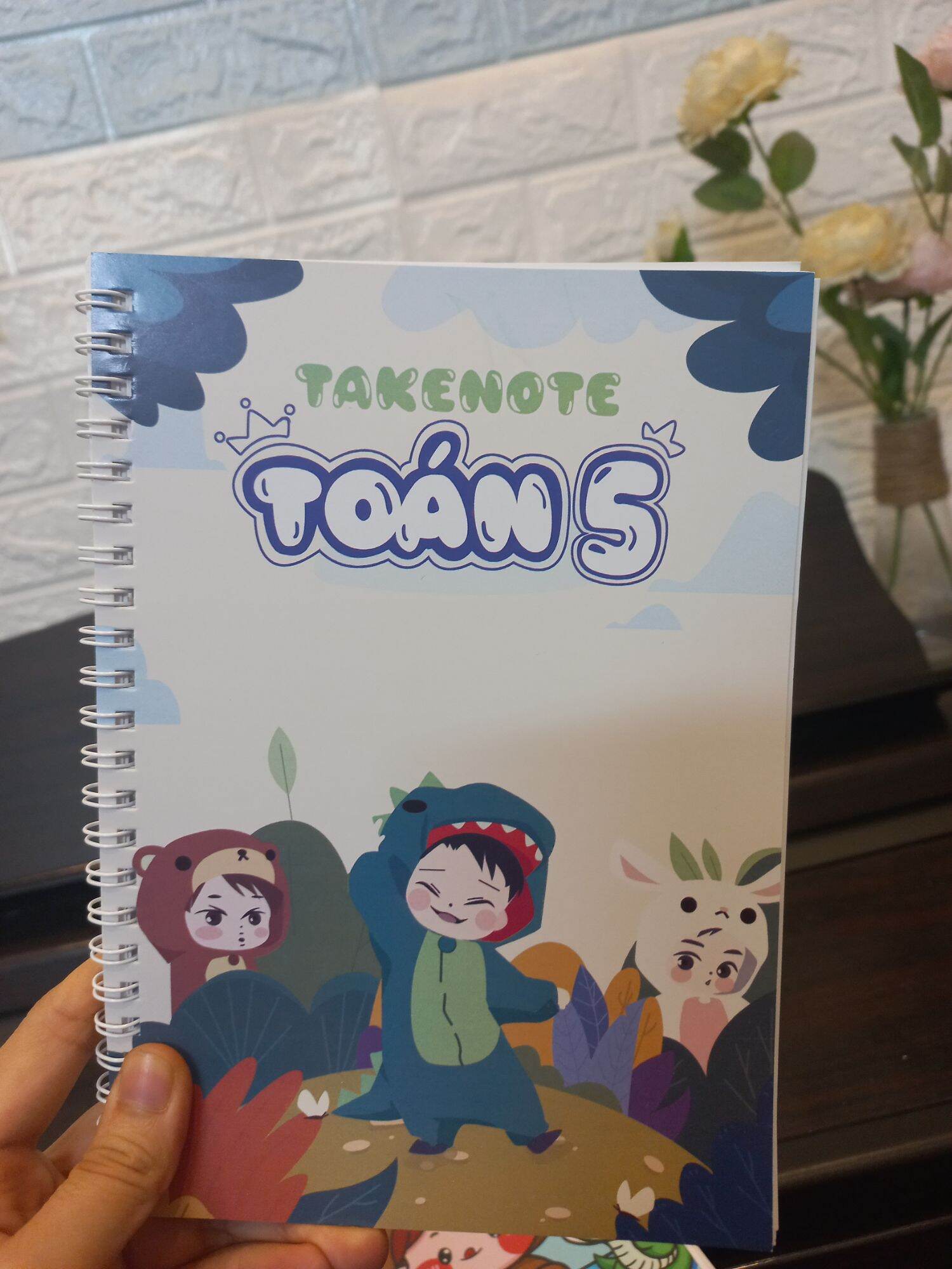 Sổ takenote toán 5 - khổ giấy a5