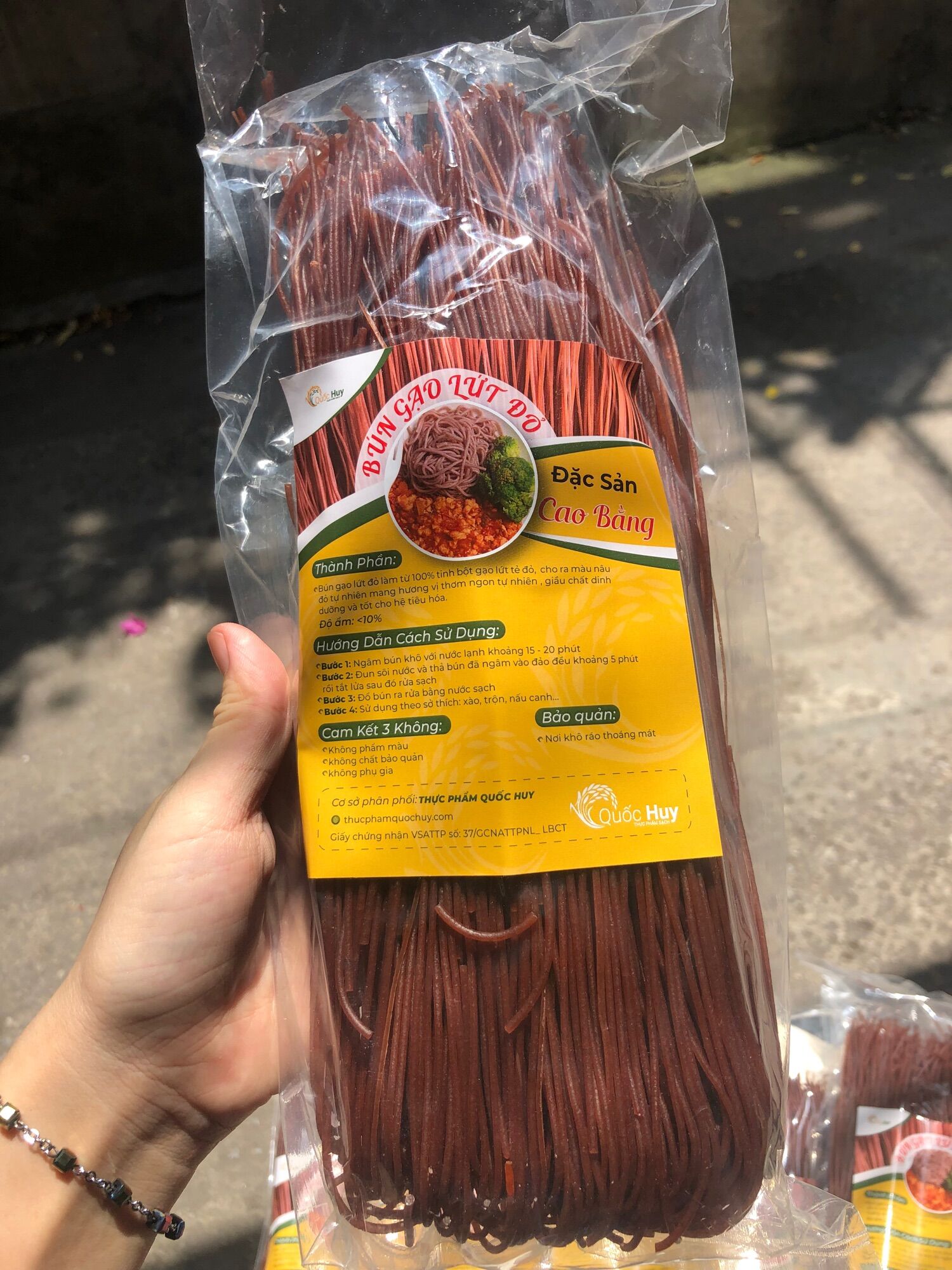 Bún gạo lứt đỏ [eat healthy] 2 túi 500gr