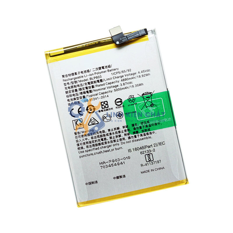 Pin cho điện thoại Realme 8 5G (BLP803) 5000mAh Zin