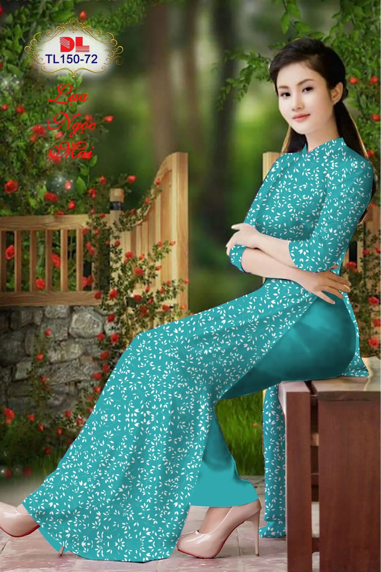 [HCM]Vải áo dài hoa nhí