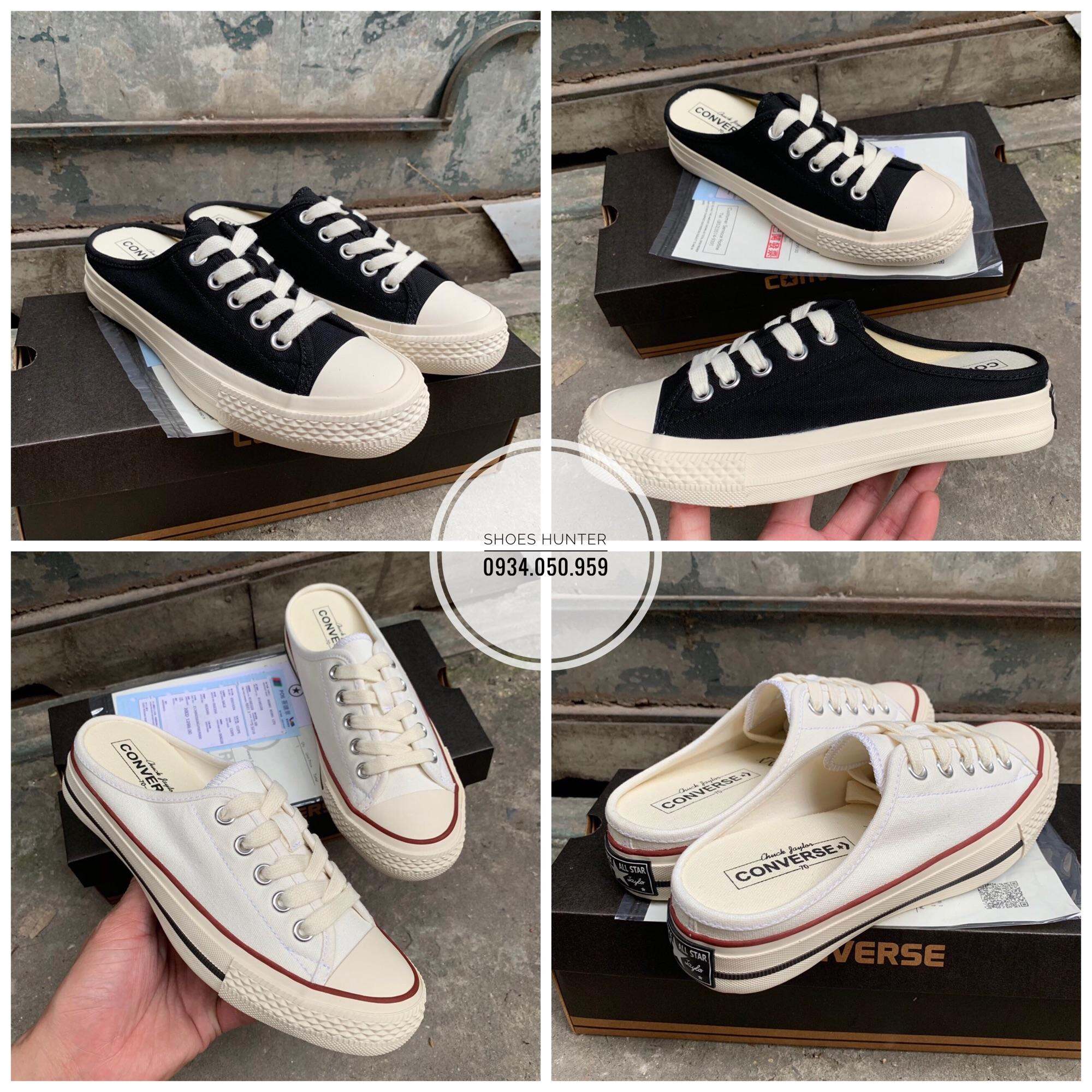 GIÀY CONVERSE SLIP-ON Đen, trắng (Full box, bill)
