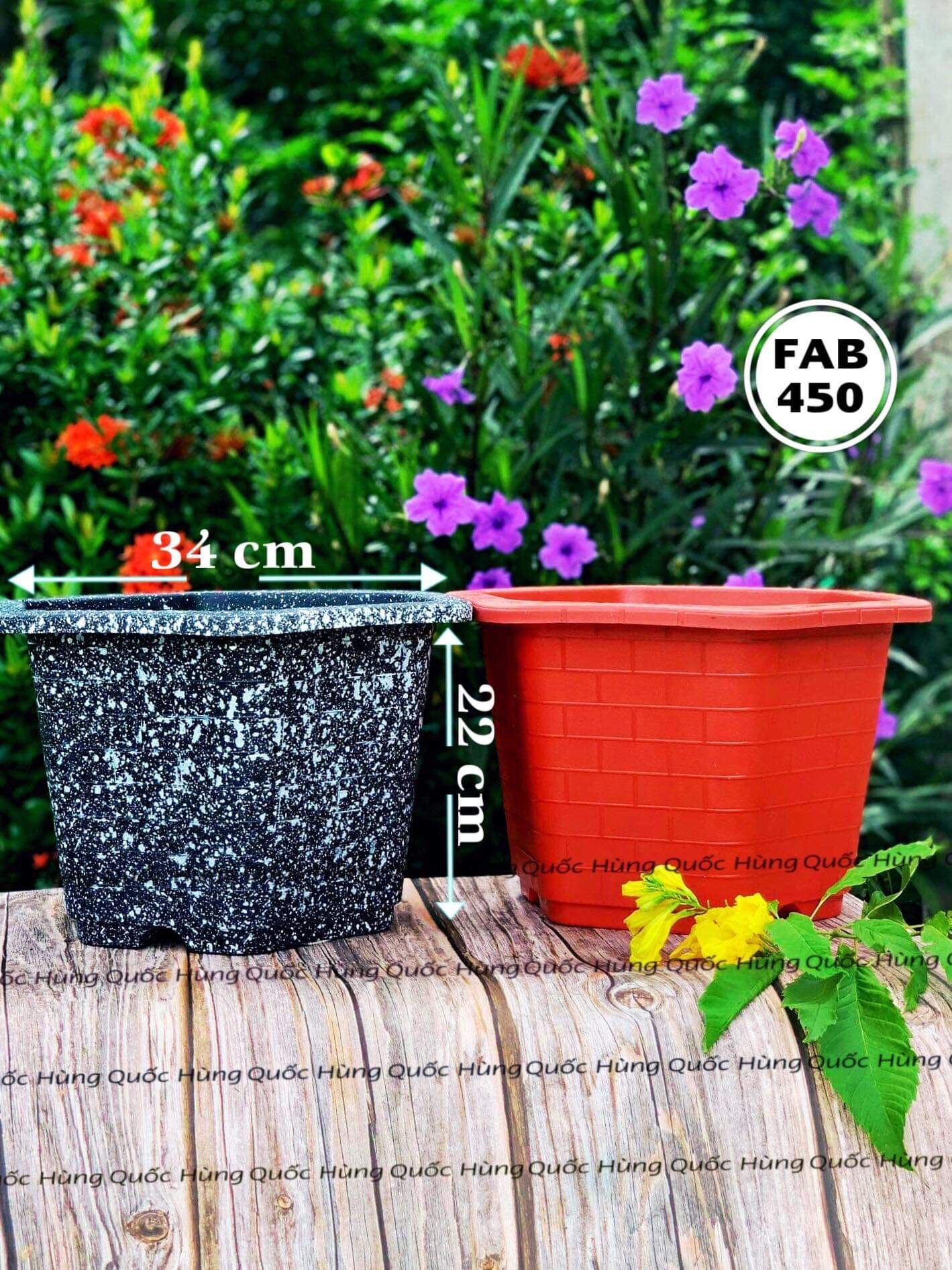 [ 5 Cái ] Chậu nhựa Lục Giác FAB đủ size