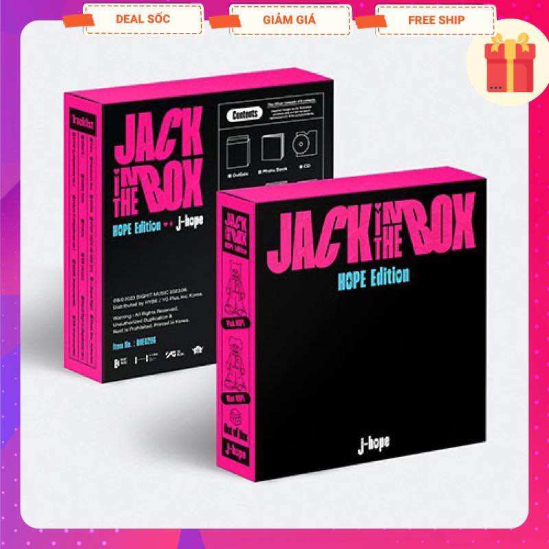 Sẵn - album jhope jack in the box bản hope edition box hope edition nguyên seal chính hãng