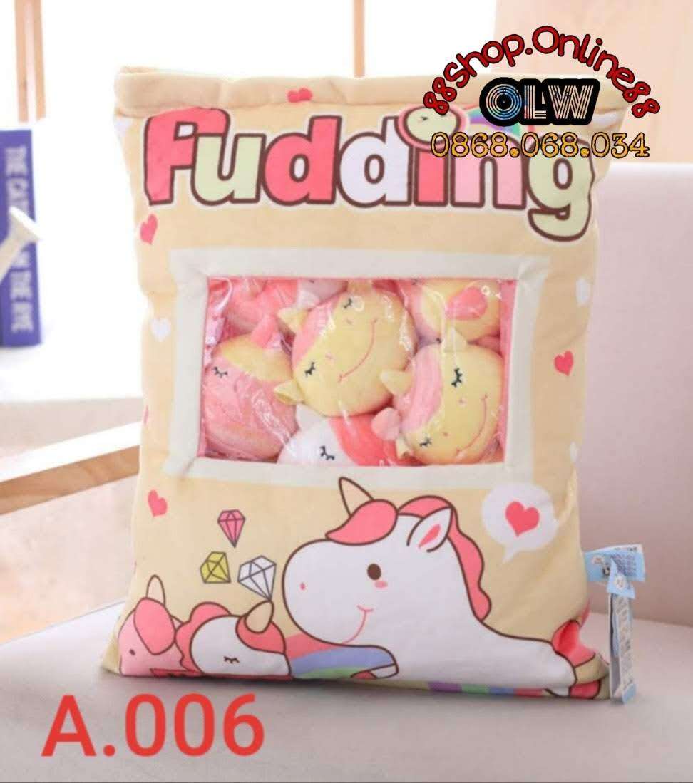 Gối Pudding Gấu Bông