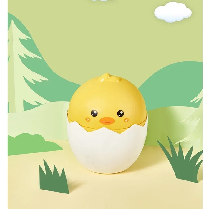 Thùng rác mini để bàn nắp lật mẫu gà con cute, dễ thương,