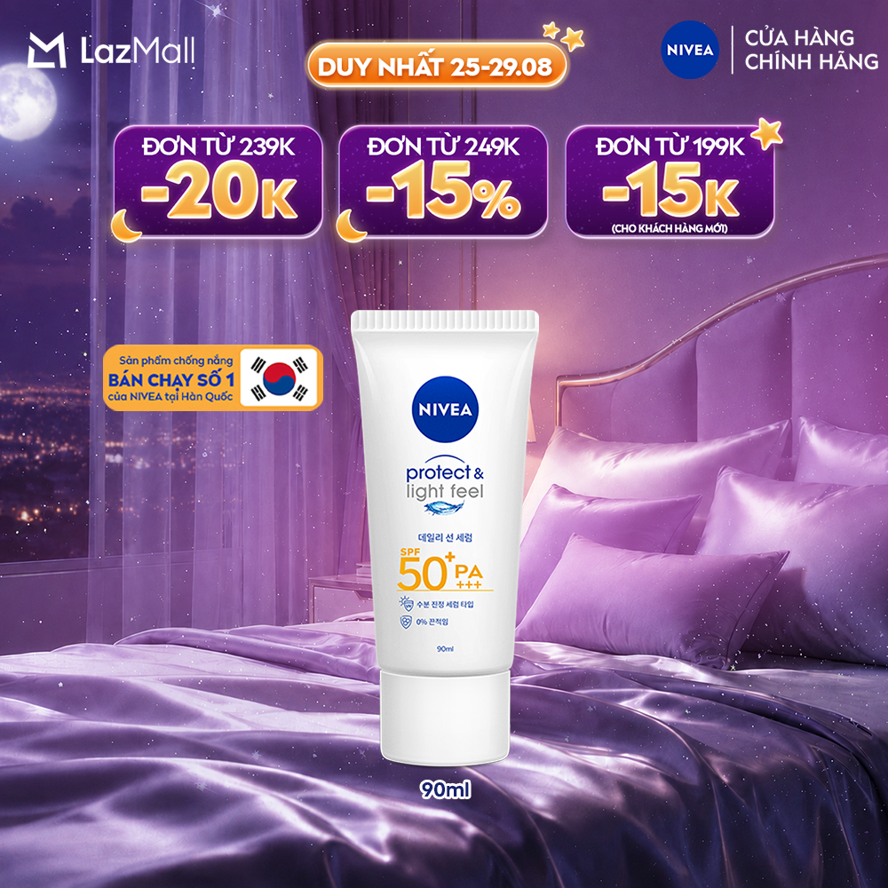 Kem Chống Nắng NIVEA Protect  Light Feel SPF50+ PA+++ 90ml - 86018