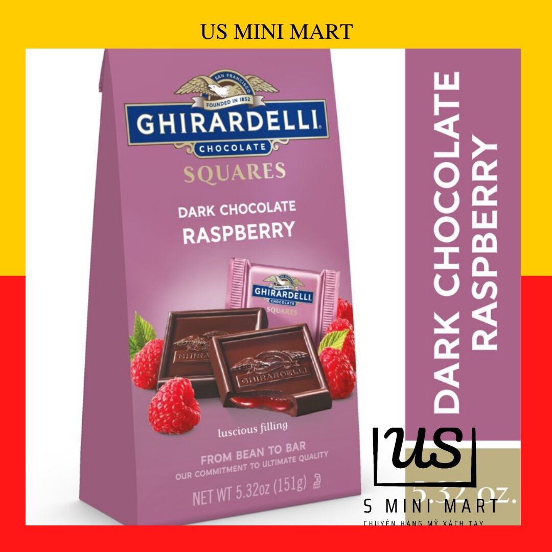 Chocolate cao cấp Ghirardelli vị rápberry,151gr