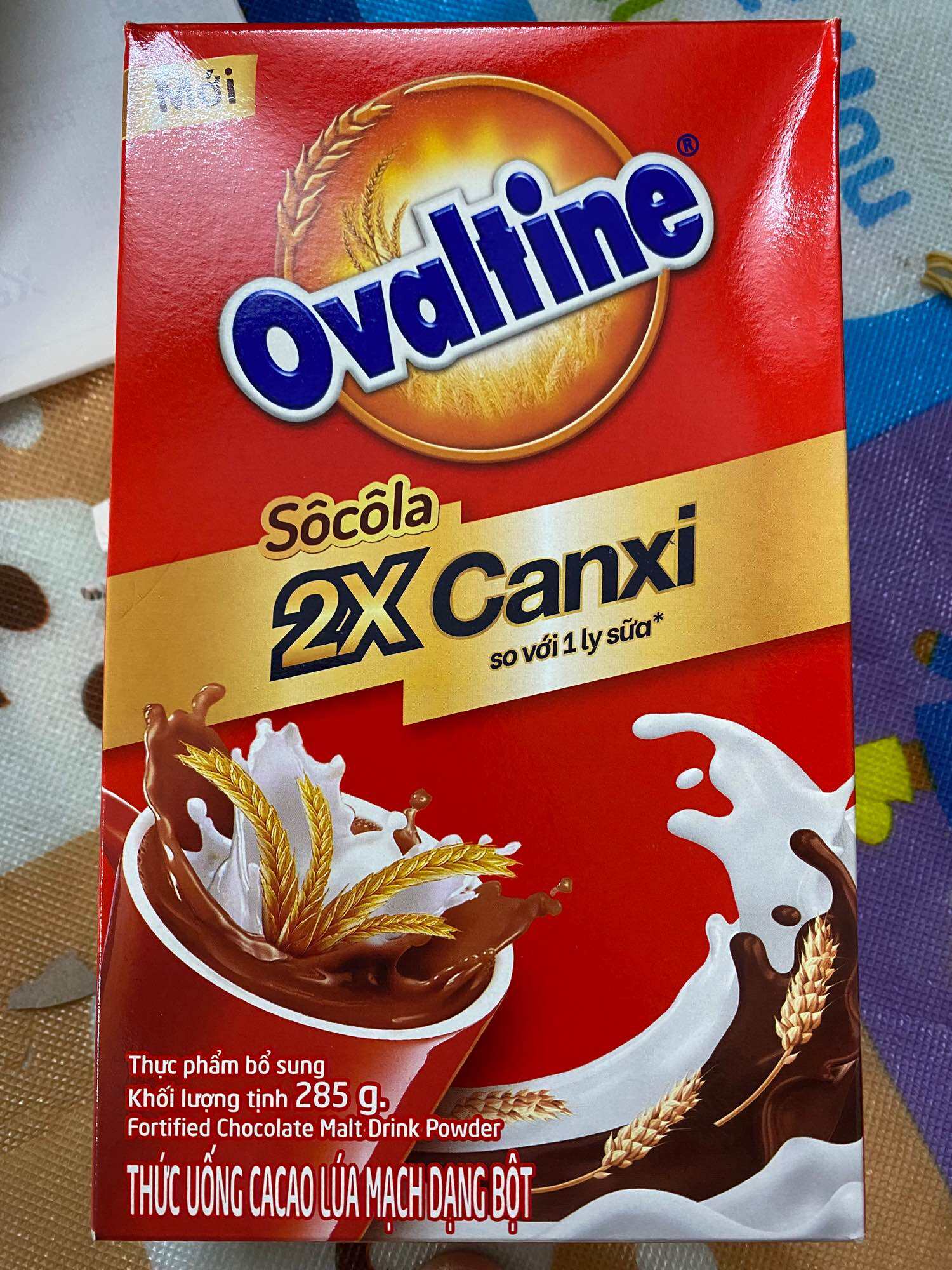 Bột Cacao Lúa Mạch Ovaltine - Hộp giấy 285g Date 3 2025
