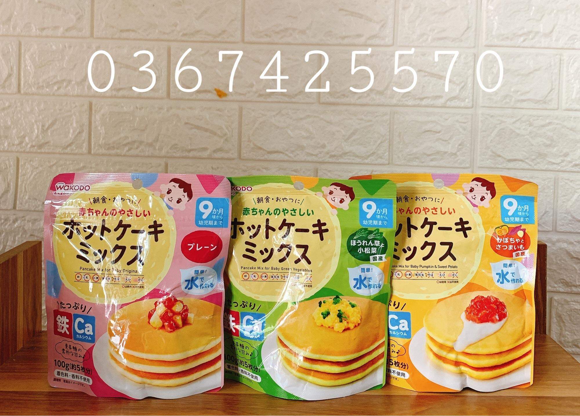 Bột làm bánh Pancake Wakodo Nhật bản 9m+ (gói 100g)